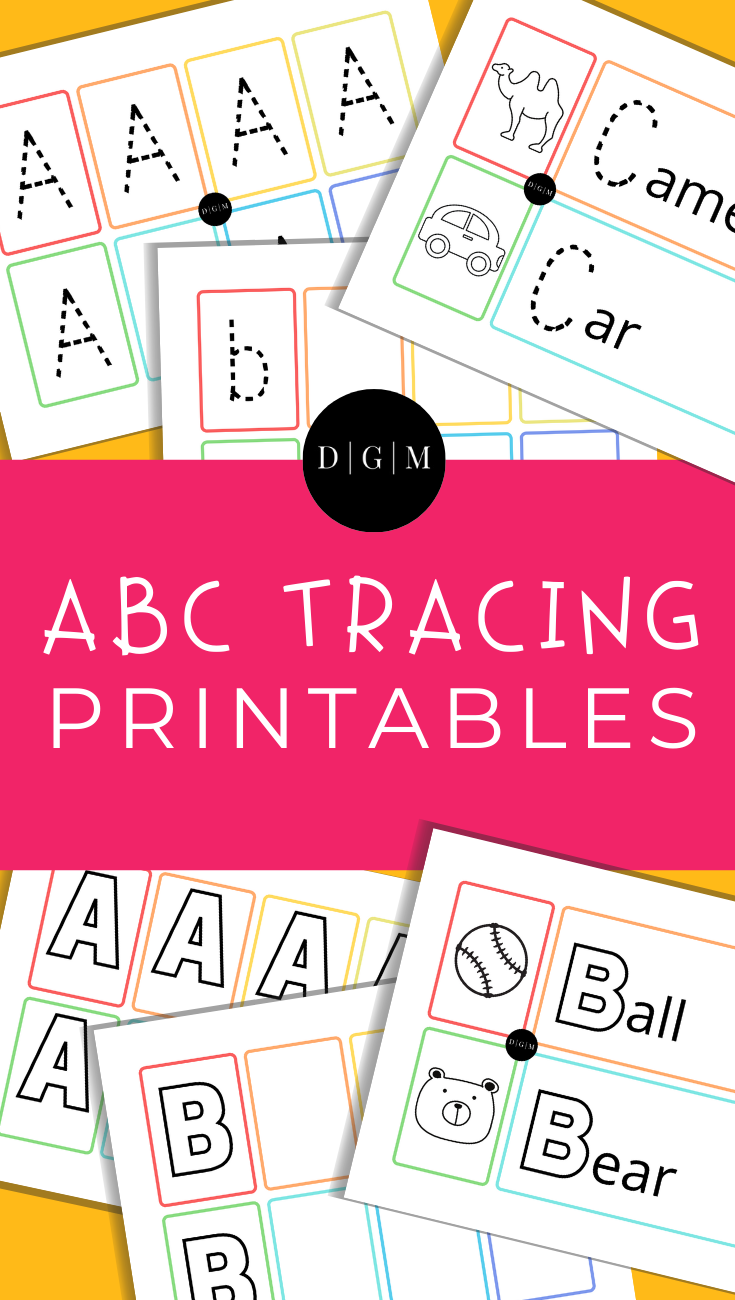 Alphabet Letter Tracing Printables The DGM Printable Shop
