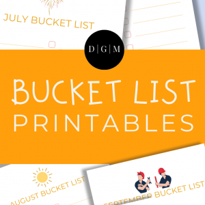 Bucket List Printables